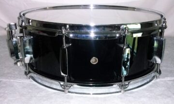 SNARE DRUM - PIANO BLACK WRAP - 14" X 5.5" - SHIPS FREE TO CONT USA ONLY!! - Image 2