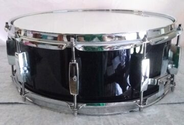 SNARE DRUM - PIANO BLACK WRAP - 14" X 5.5" - SHIPS FREE TO CONT USA ONLY!! - Image 4