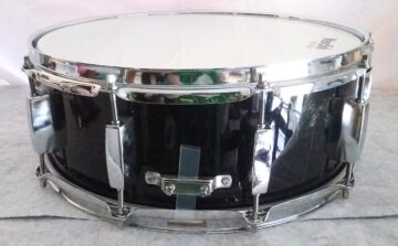 SNARE DRUM - PIANO BLACK WRAP - 14" X 5.5" - SHIPS FREE TO CONT USA ONLY!! - Image 3