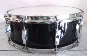 SNARE DRUM - PIANO BLACK WRAP - 14" X 5.5" - SHIPS FREE TO CONT USA ONLY!! - Image 5