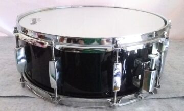 SNARE DRUM - PIANO BLACK WRAP - 14" X 5.5" - SHIPS FREE TO CONT USA ONLY!! - Image 6