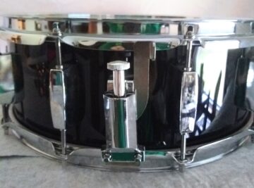 SNARE DRUM - PIANO BLACK WRAP - 14" X 5.5" - SHIPS FREE TO CONT USA ONLY!! - Image 7