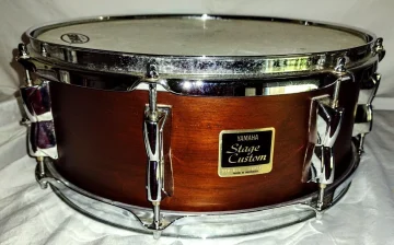 YAMAHA GEN1 STAGE CUSTOM W/ SNARE SHELL PACK! 7 PC TOTAL-CHOCOLATE SATIN-FREE SHIP TO CUSA! - Image 6