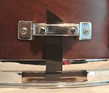 YAMAHA VINTAGE STAGE CUSTOM SNARE DRUM 1998 WITH ORIGINAL RARE CHOCOLATE SATIN - FREE SHIP TO CUSA! - Image 5