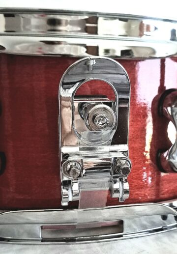 MP© CUSTOM RED GALA APPLE LACQUER SNARE DRUM - 14" 8 LUGS - FREE SHIP TO CUSA! - Image 5