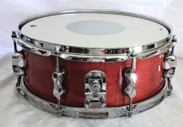 MP© CUSTOM RED GALA APPLE LACQUER SNARE DRUM - 14" 8 LUGS - FREE SHIP TO CUSA! - Image 4