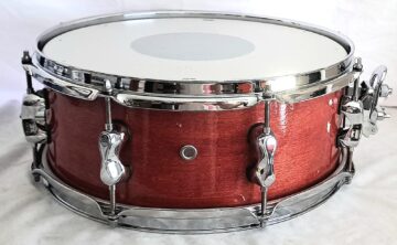 MP© CUSTOM RED GALA APPLE LACQUER SNARE DRUM - 14" 8 LUGS - FREE SHIP TO CUSA! - Image 2