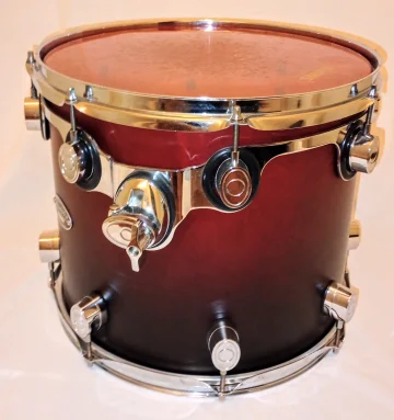 PDP PACIFIC FS SERIES (BIRCH) 14"X10" FACTORY BLACK CHERRY FADE RACK TOM-SHIPS FREE TO C-USA! - Image 4