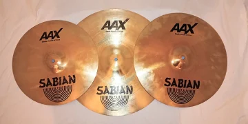 SABIAN DISCONTINUED RARE HARD TO FIND AAX DARK CRASHES SET OF THREE = 14" - 16" - 18" FREE SHIP CUSA!