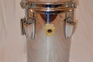 LUDWIG VINTAGE 1980'S HIGH TOM CHROMED STEEL WRAP - FREE SHIP TO C-USA!