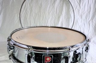 PREMIER VINTAGE 70'S COA UTILITY SNARE DRUM WITH MUFFLER AND SPLIT SNARE WIRE SET - FREE SHIP TO C-USA!