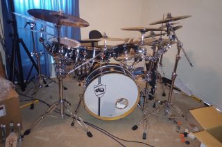 DW CUSTOM 6 PIECE PANCAKE KIT WITH STEEL UTILITY SNARE DRUM - FREE SHIP TO C-USA!