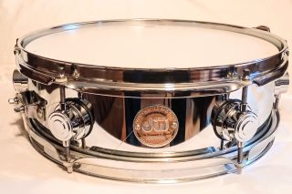 DW STEEL UTILITY SNARE DRUM 13" X 4" - FREE SHIP TO C-USA!